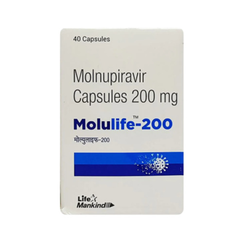 Molulife 200mg capsules blister strip close-up