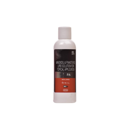 Morr F 5% Solution 60ml single bottle close-up, product label legible