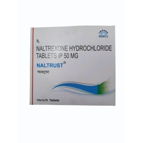 Naltrust 50 tablets front box packaging with 100 tablets
