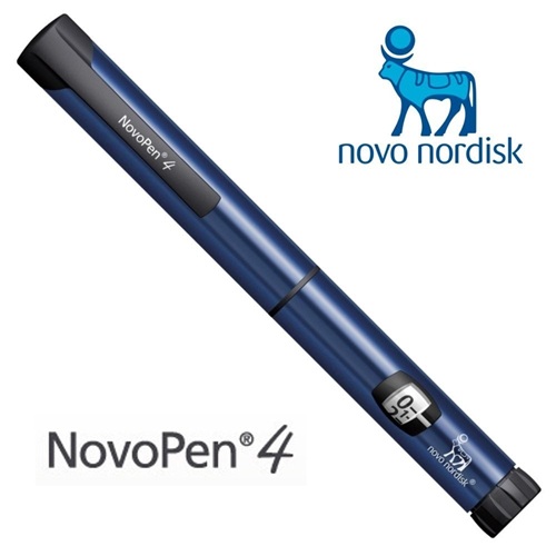 NovoPen 4 Reusable Insulin Pen Blue close-up