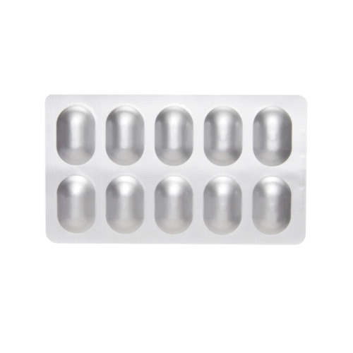 Orlean 60mg (Orlistat) horizontal silver blister pack with capsules close-up