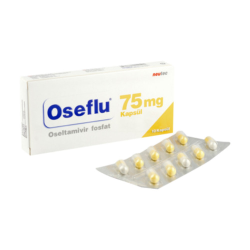 Oseflu 75 10 capsules front box packaging