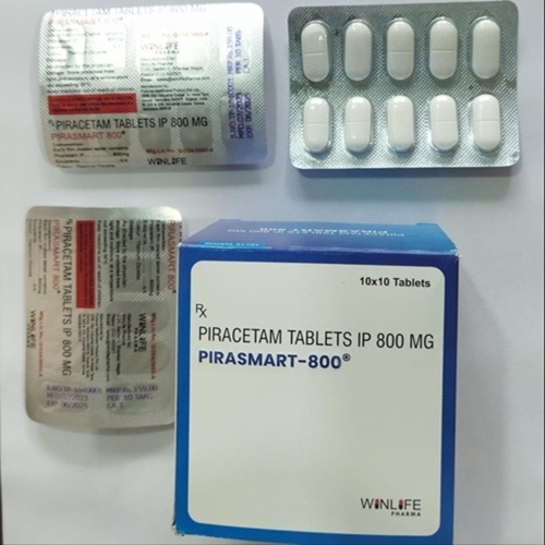 Pirasmart 800mg outer carton with multiple blister strips displayed