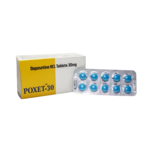 Poxet 30mg tablets blister strip close-up