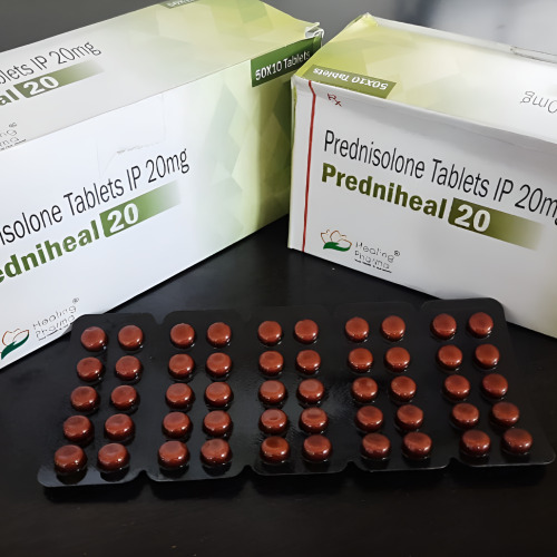 Predniheal 20mg outer cartons with multiple strips displayed for bulk supply