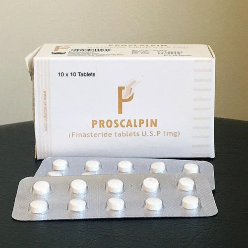 Proscalpin 1mg 100 tablets back side packaging