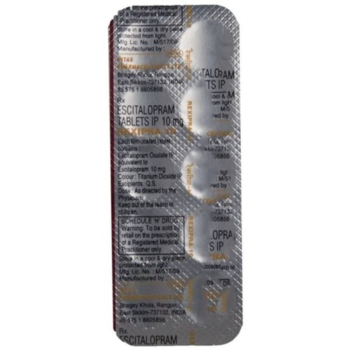 Rexipra 10 100 Tablets blister strip close-up