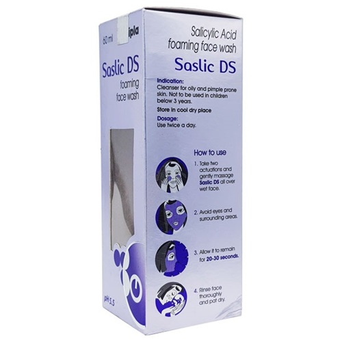 Saslic DS Foaming Face Wash - 60ml