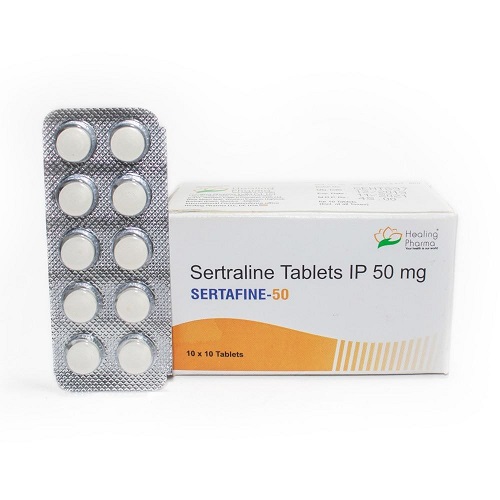 Sertafine 50 blister strip showing tablet layout
