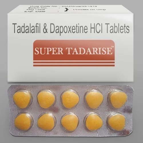 Super Tadarise 80mg tablets blister strip close-up