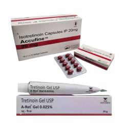 Accufine 20mg + A-Ret 0.025% Gel