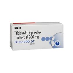 Acivir 200 DT  - 100 Tablets
