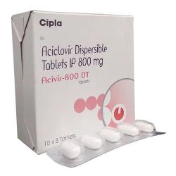 Acivir 800 DT - 50 Tablets