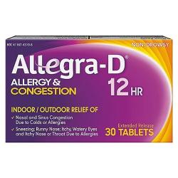 Allegra-D - 30 Tablets