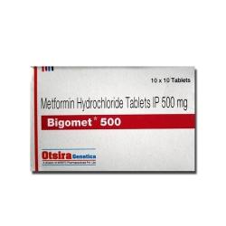 Bigomet 500mg - 100 Tablets