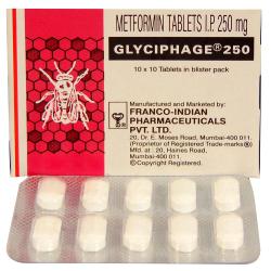 Glyciphage 250mg - 100 Tablets