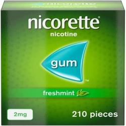 Nicorette 2mg - Freshmint, 210 Pieces