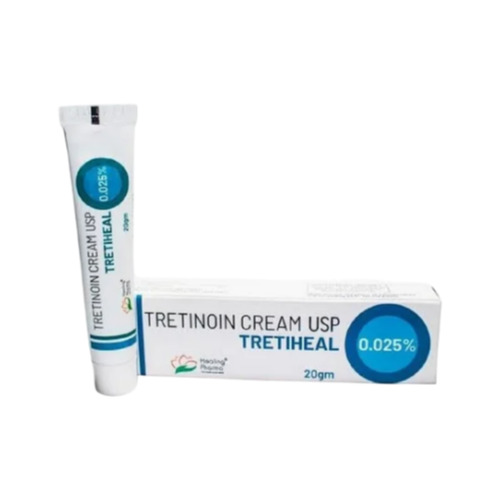 Tretiheal 0.025% Cream 20gm tube close-up