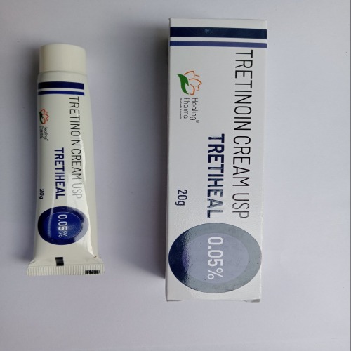 Tretiheal 0.05% Cream 20gm tube close-up