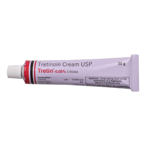 Tretin 0.05% Cream 30gm tube close-up