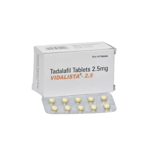 Vidalista 2.5 blister strip with tablets