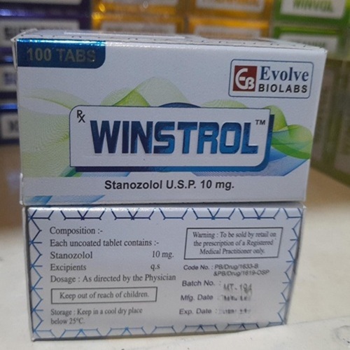 Winstrol 10mg 100 Tablets box with outer carton