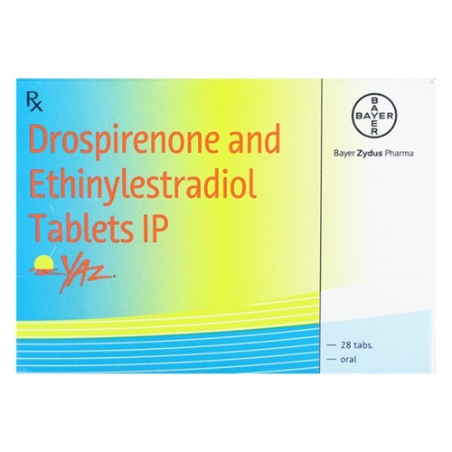 Yaz 28 Tablets box with outer carton