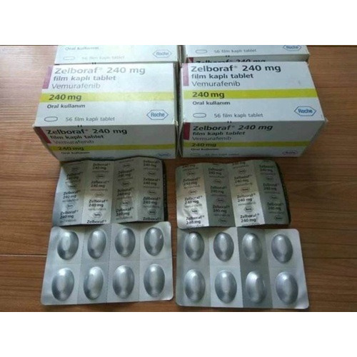 Zelboraf 240mg 56 Tablets box with outer carton